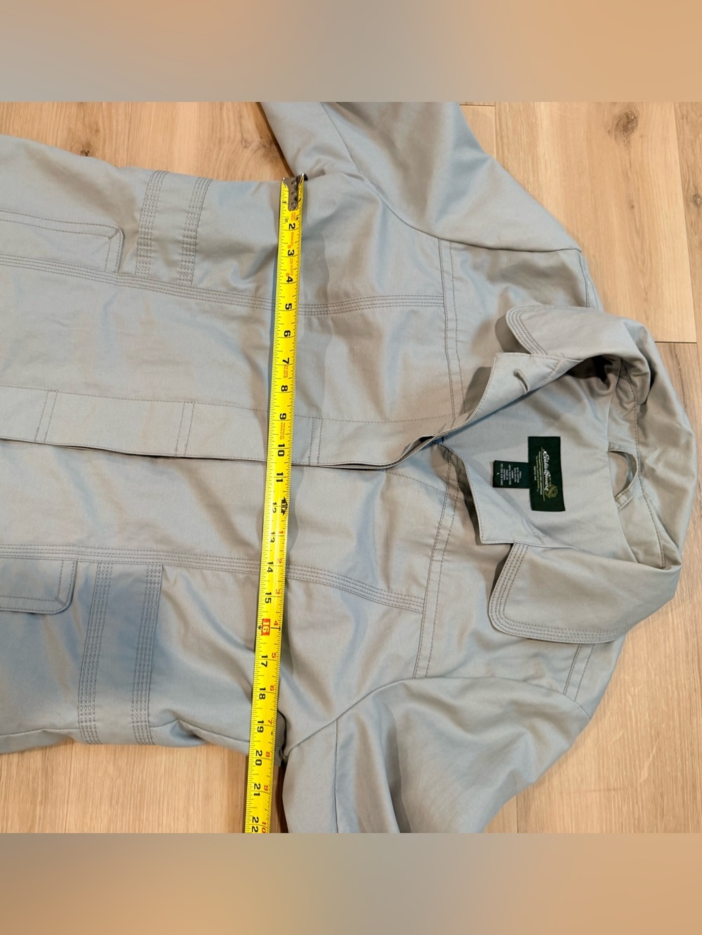Eddie Bauer Women’s Lightweight Trench Coat Tan Khaki Large Classic Jacket L - Picture 8 of 8